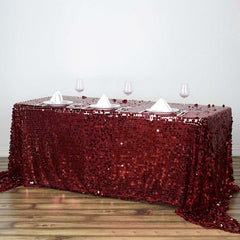 Lofaris Seamless Big Payette Sequin Rectangle Tablecloth