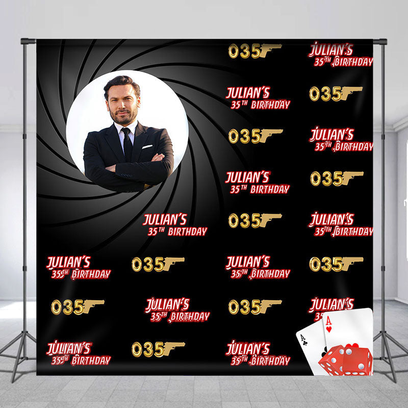 Lofaris Secret Agent Party Personalized 30th Birthday Banner
