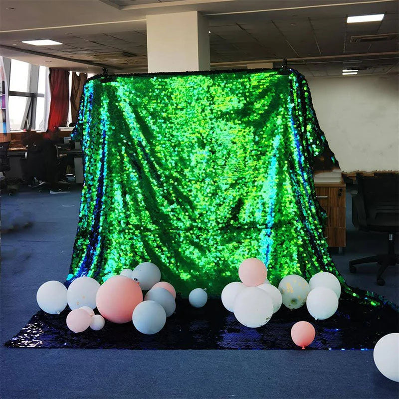Lofaris Green Sequin Backdrop Wall | Wedding Event Party Decorations