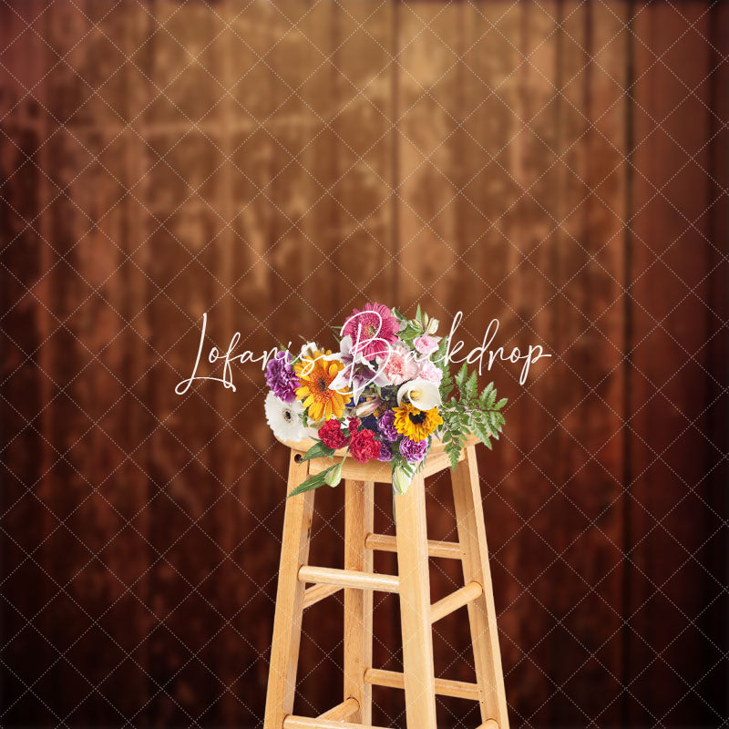 Lofaris Shabby Ancient Wooden Door Photo Studio Backdrop
