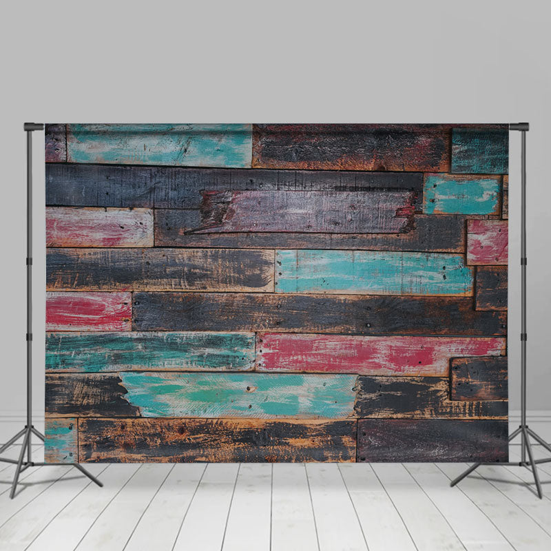 Lofaris Shabby Discolored Wood Wall Floor Backdrop For Photo