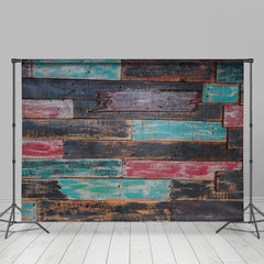 Lofaris Shabby Discolored Wood Wall Floor Backdrop For Photo