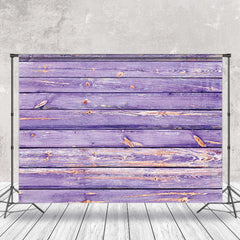 Lofaris Shabby Purple Wooden Wall Photography Cloth Backdrop