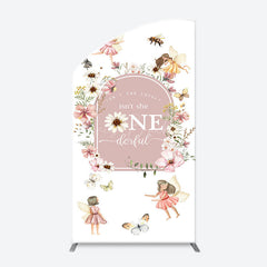 Lofaris She Onederful Fairy Floral Arch Birthday Backdrop