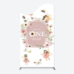 Lofaris She Onederful Fairy Floral Arch Birthday Backdrop