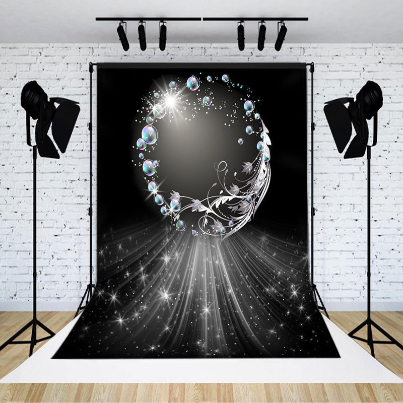 Lofaris Shining Bubble Feather Magic Scene Photo Backdrop