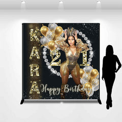 Lofaris Shining Diamonds Balloons Custom Birthday Backdrop