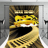 Lofaris Shiny Running Soul Train Photo Sweep Backdrop