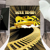 Lofaris Shiny Running Soul Train Photo Sweep Backdrop