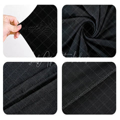 Aperturee Black Spandex Fit Round Top Backdrop Wedding Arch Cover