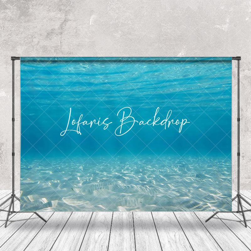 Lofaris Silent Blue Undersea Wave Sunshine Summer Backdrop