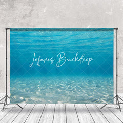Lofaris Silent Blue Undersea Wave Sunshine Summer Backdrop