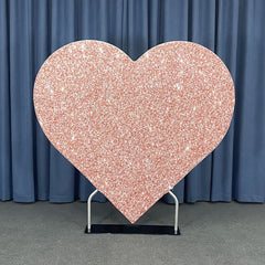 Lofaris Silver 6.5X6.4FT Heart Shape Balloon Flower Arch Frame