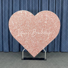Lofaris Silver 6.5X6.4FT Heart Shape Balloon Flower Arch Frame