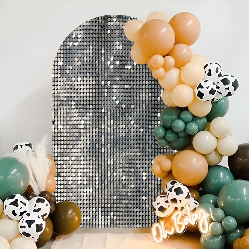 Lofaris Silver Dance Party Double Sided Chiara Arch Backdrop