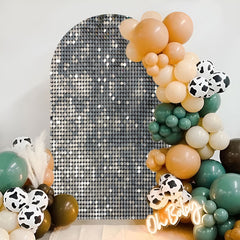 Lofaris Silver Dance Party Double Sided Chiara Arch Backdrop