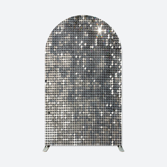 Lofaris Silver Dance Party Double Sided Chiara Arch Backdrop