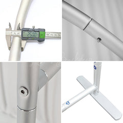 Lofaris Silver Half Moon Arch Backdrop Stand Frame for Wedding