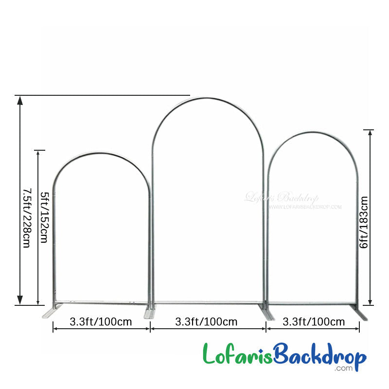 Lofaris Silver Sequin Sparkling Party Arch Backdrop Kit