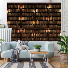 Lofaris Simple Bookshelf Lights Back to school Backdrop