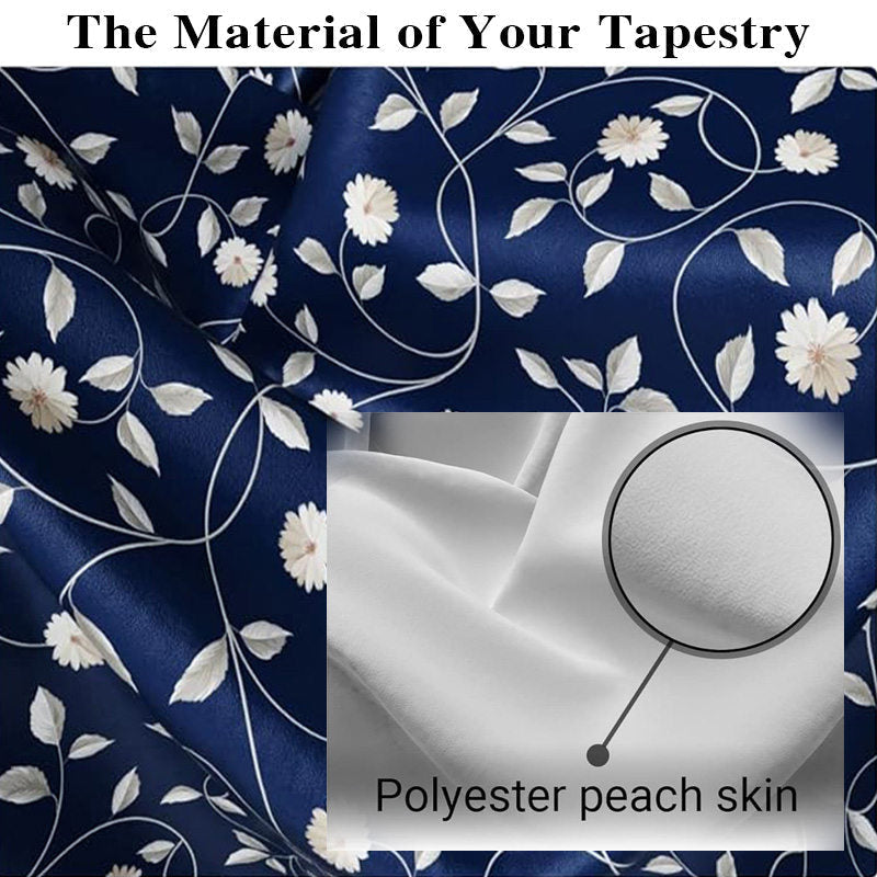 Lofaris Simple Drawing Flower Woman White Bedroom Tapestry