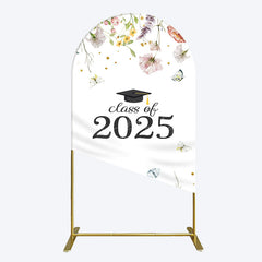 Lofaris Simple Floral Class Of 2025 Graduation Arch Backdrop
