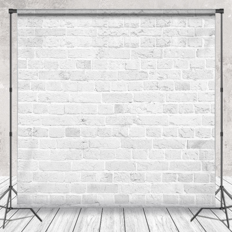 Lofaris Simple Grey Brick Wall Indoor Photography Backdrop