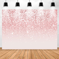 Lofaris Simple Pink Glitter Bokeh Birthday Backdrop For Girl