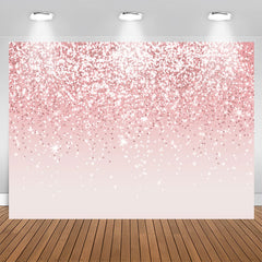 Lofaris Simple Pink Glitter Bokeh Birthday Backdrop For Girl