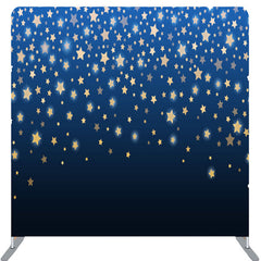 Lofaris Simple Sparkling Stars Blue Party Backdrop Cover