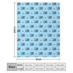 Lofaris Slim Font Customized Name Blanket With Little Star