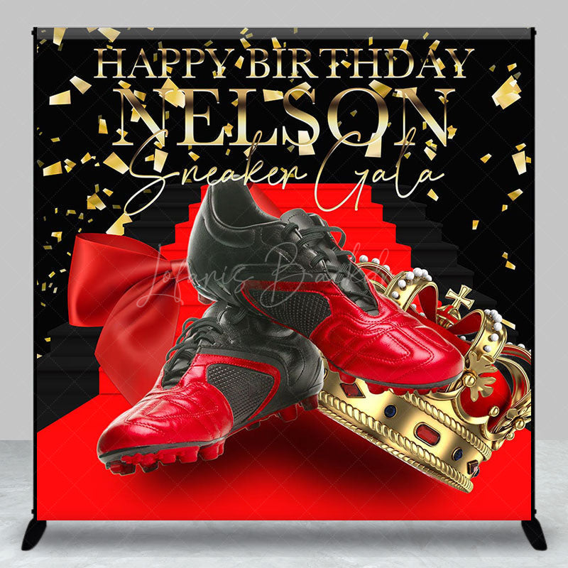 Lofaris Sneaker Gala Red Carpet Custom Birthday Backdrop
