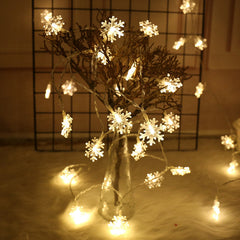 Lofaris Warm Color Snowflake Party LED String Fairy Lights