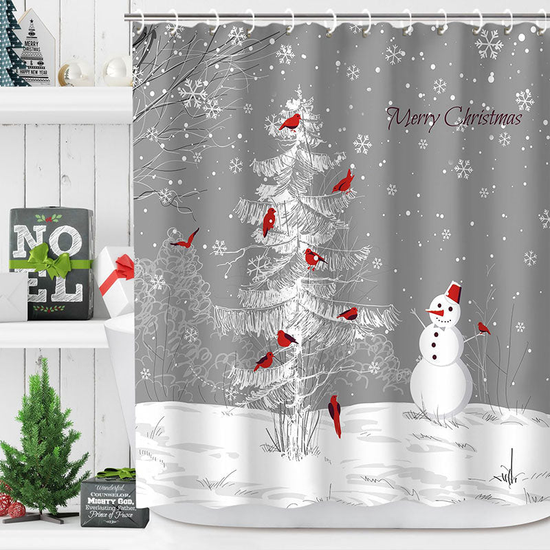 Snowman shower curtain store