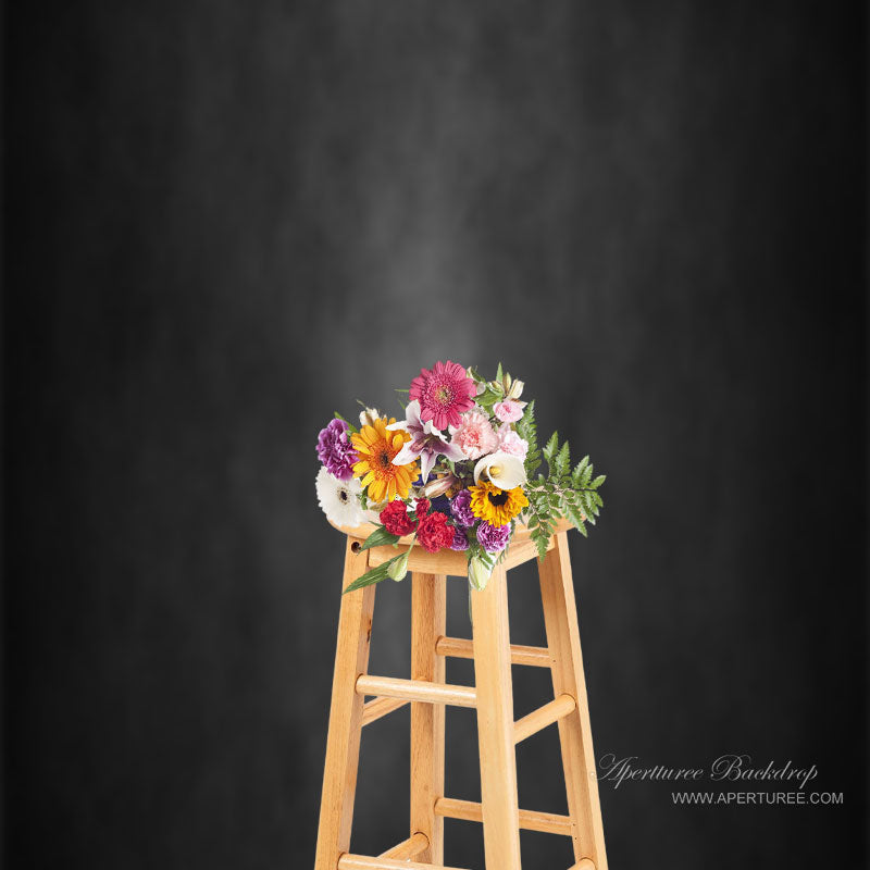 Lofaris Soft Black Professional Abstract Photo Booth Backdrop