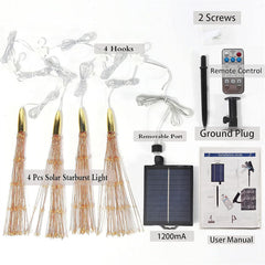 Lofaris Solar Waterproof Hanging Starburst Sphere Lights