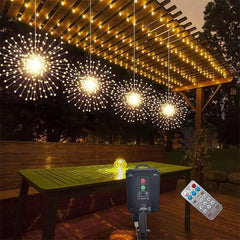 Lofaris Solar Waterproof Hanging Starburst Sphere Lights