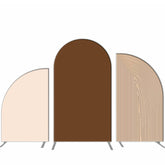 Lofaris Solid Color Brown Birthday Party Arch Backdrop Kit