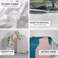 Lofaris Solid Color Brown Birthday Party Arch Backdrop Kit