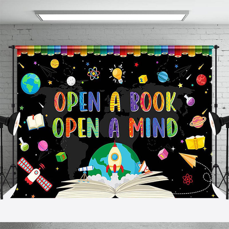 Lofaris Space Earth Book Planet Star World Day Backdrop