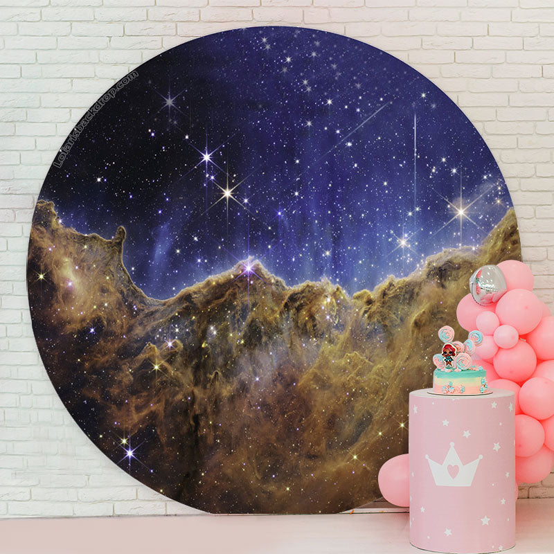 Lofaris Space Telescope Carina Nebula Party Round Backdrop