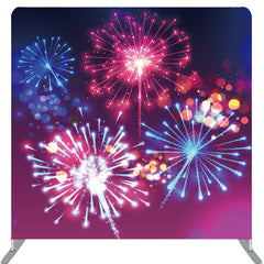 Lofaris Spark Blue Purple Gradient Bokeh Party Backdrop Cover