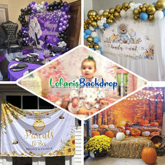 Lofaris Sparkle Black 1974 Repeat Custom 50th Birthday Backdrop