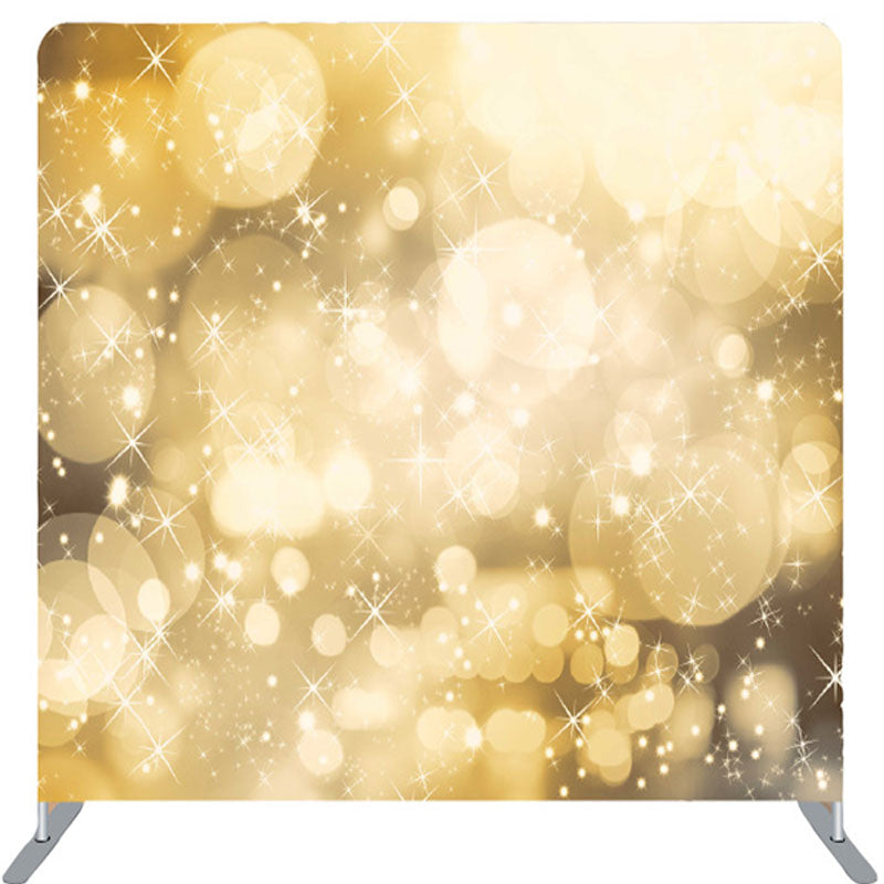 Lofaris Sparkling Warm Light Bokeh Fabric Party Backdrop Cover