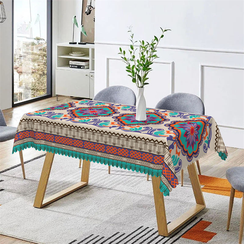 Lofaris Special Impressionist Pattern Rectangle Tablecloth