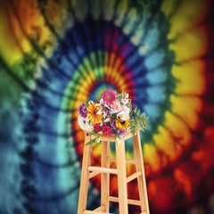 Lofaris Spiral Rainbow Color Smoke Fine Art Photo Backdrop