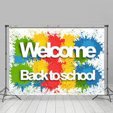 Lofaris Splashing Graffiti Welcome Back To School Backdrop