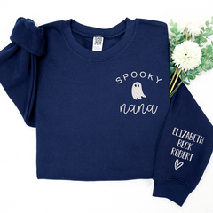 Lofaris Spooky Nana Kids Name Custom Halloween Sweatshirt