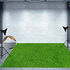 Lofaris Spring Fresh Grass Lawn Floor Mat For Photo Booth