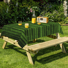 Lofaris Spring Green Bamboo Wall Rectangle Kitchen Tablecloth